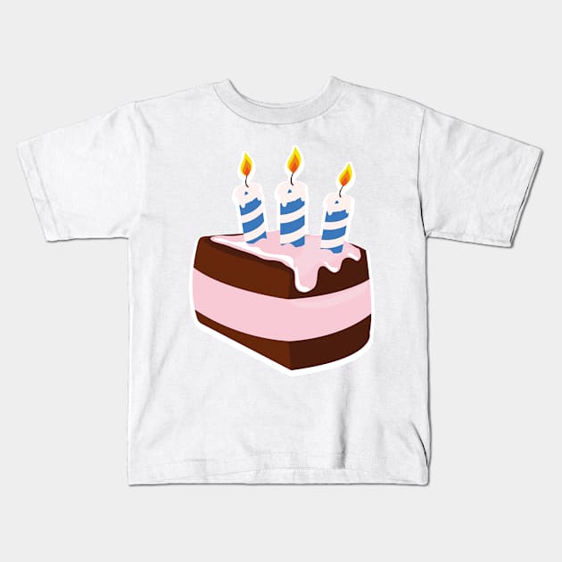 Birthday cake Kids T-Shirt by nickemporium1